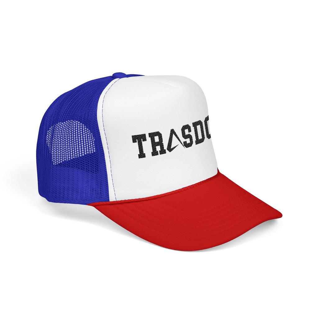 Trashdog Trucker Hat — Distressed Logo Mesh Cap