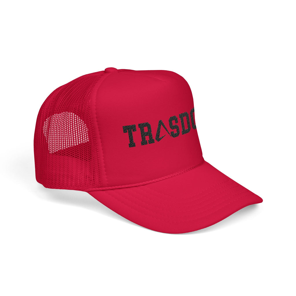 Trashdog Trucker Hat — Distressed Logo Mesh Cap