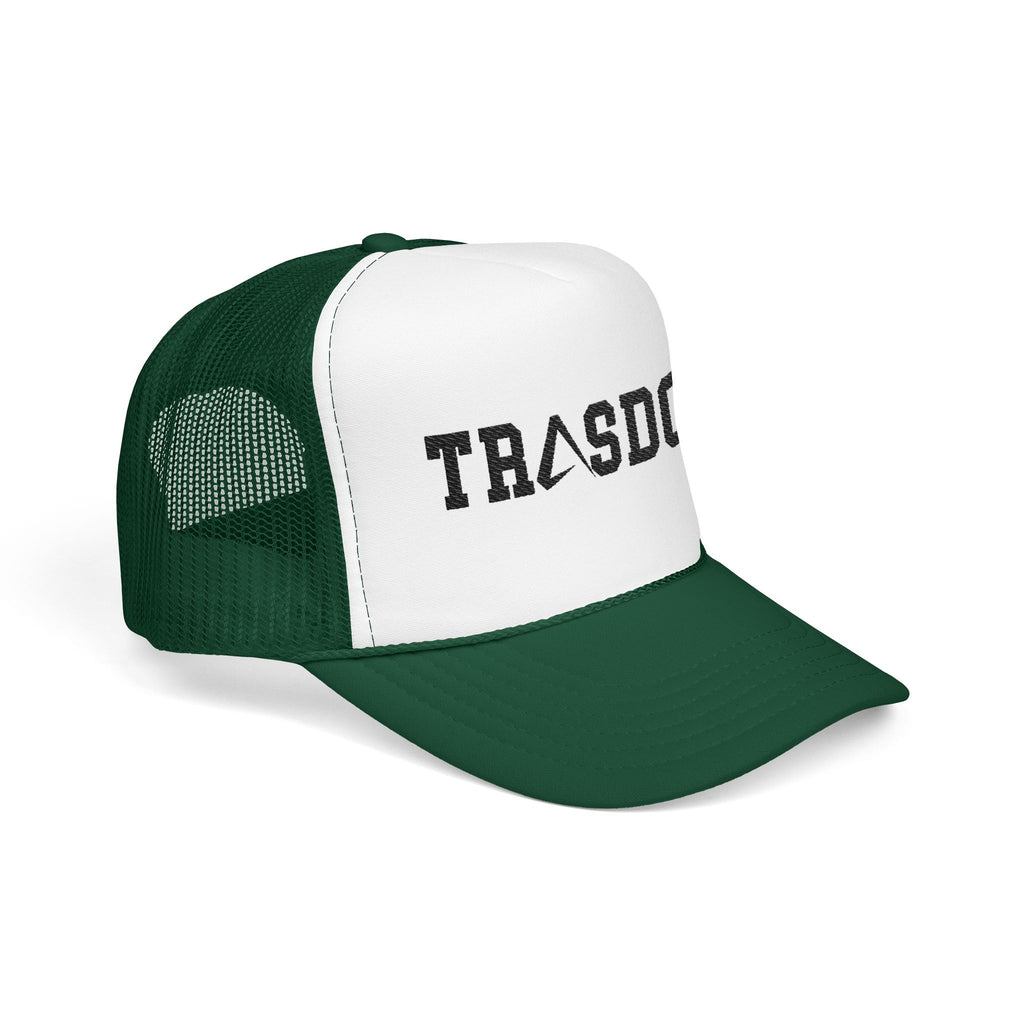 Trashdog Trucker Hat — Distressed Logo Mesh Cap