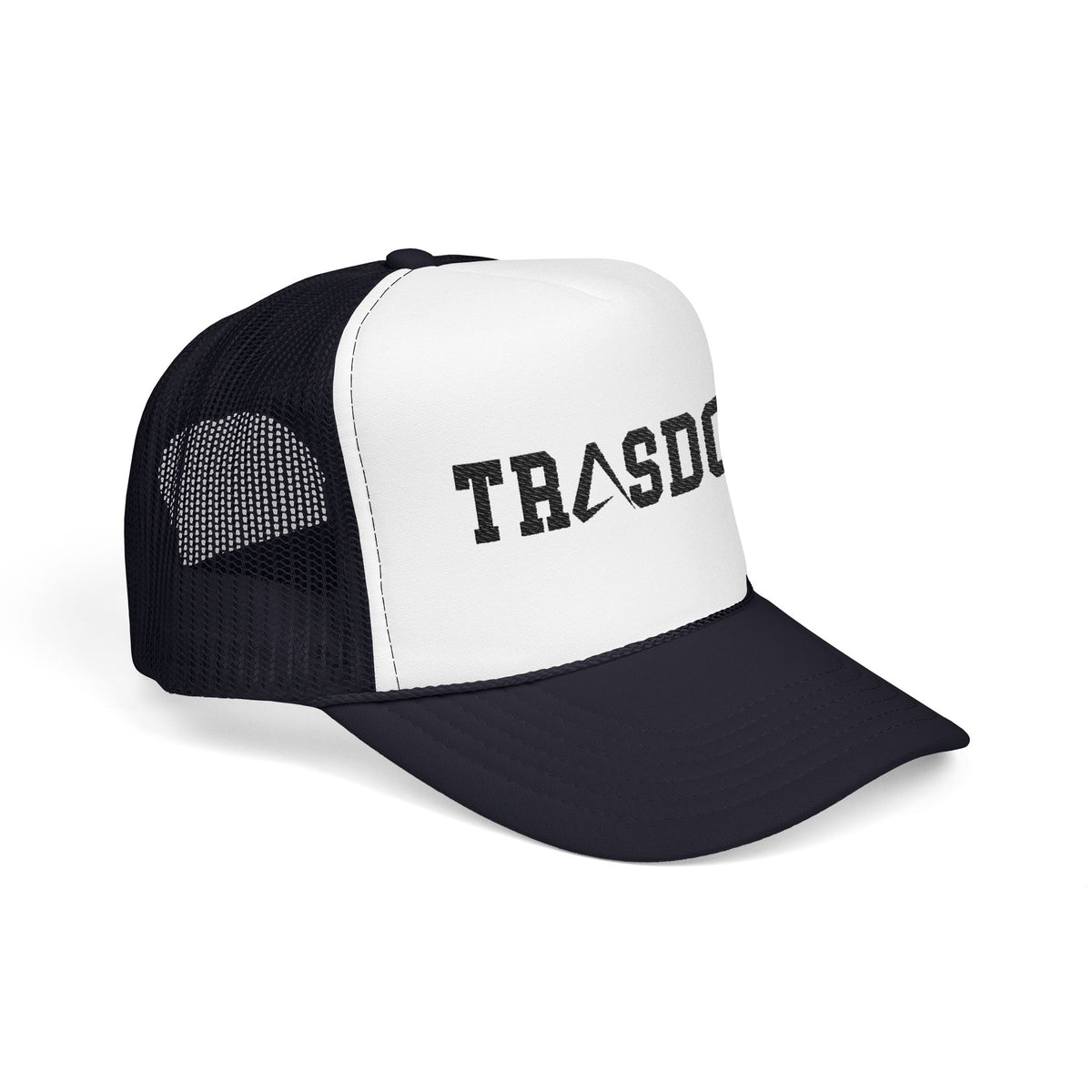 Trashdog Trucker Hat — Distressed Logo Mesh Cap