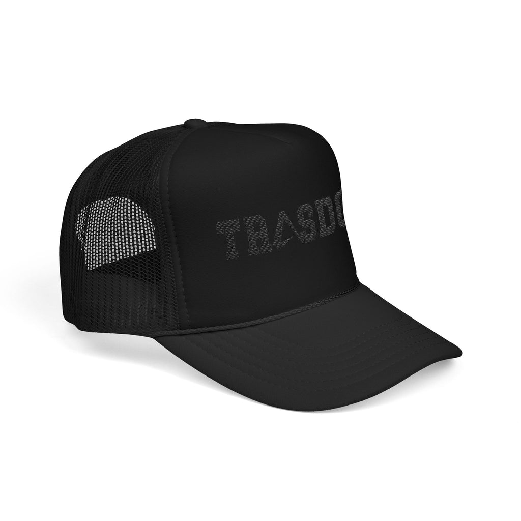 Trashdog Trucker Hat — Distressed Logo Mesh Cap