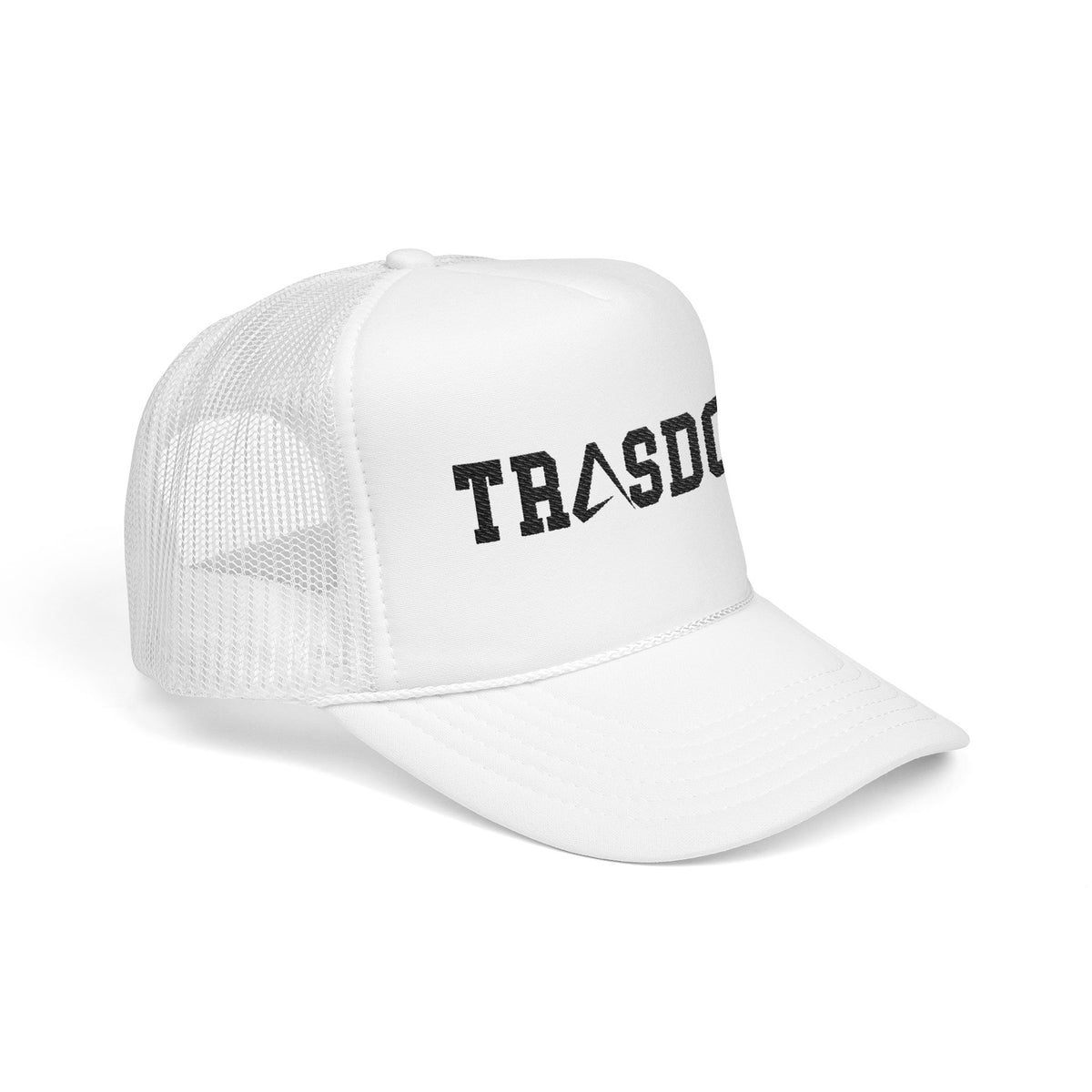 Trashdog Trucker Hat — Distressed Logo Mesh Cap