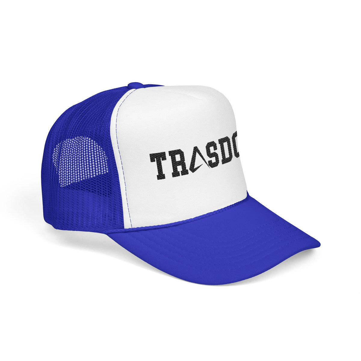 Trashdog Trucker Hat — Distressed Logo Mesh Cap