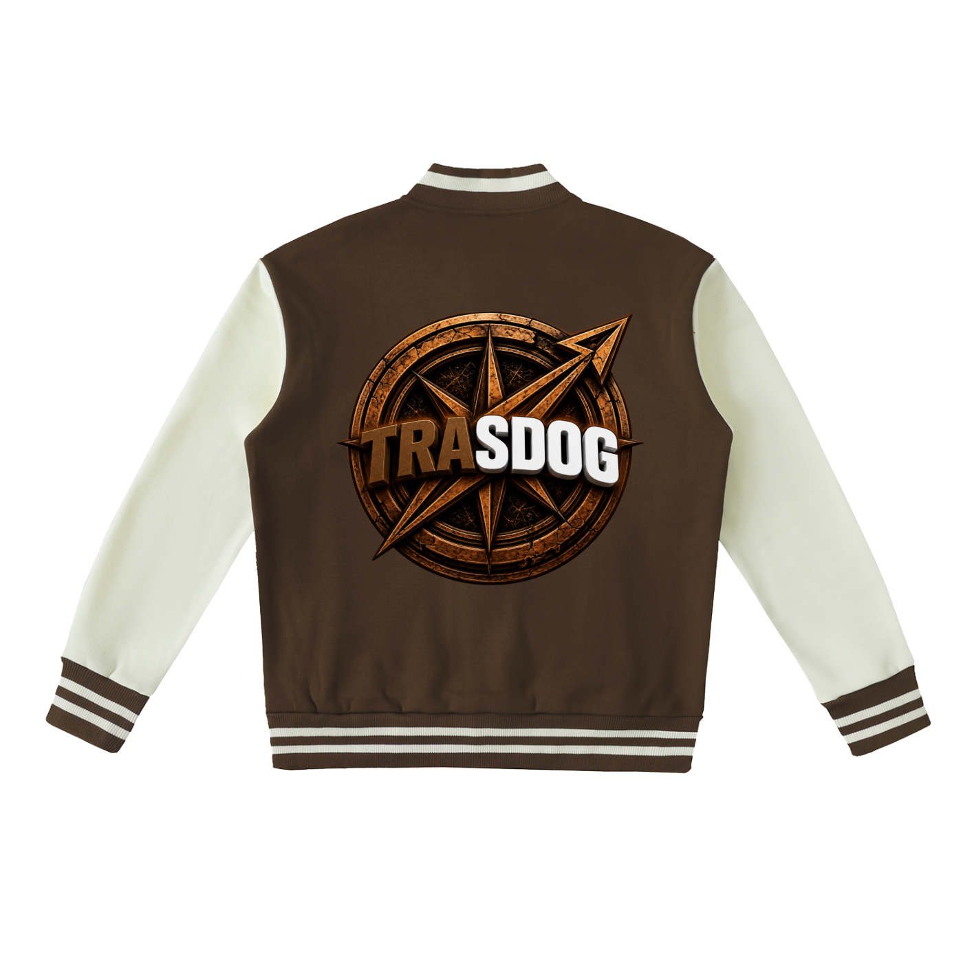 Two-Tone Fleeced Varsity Jacket